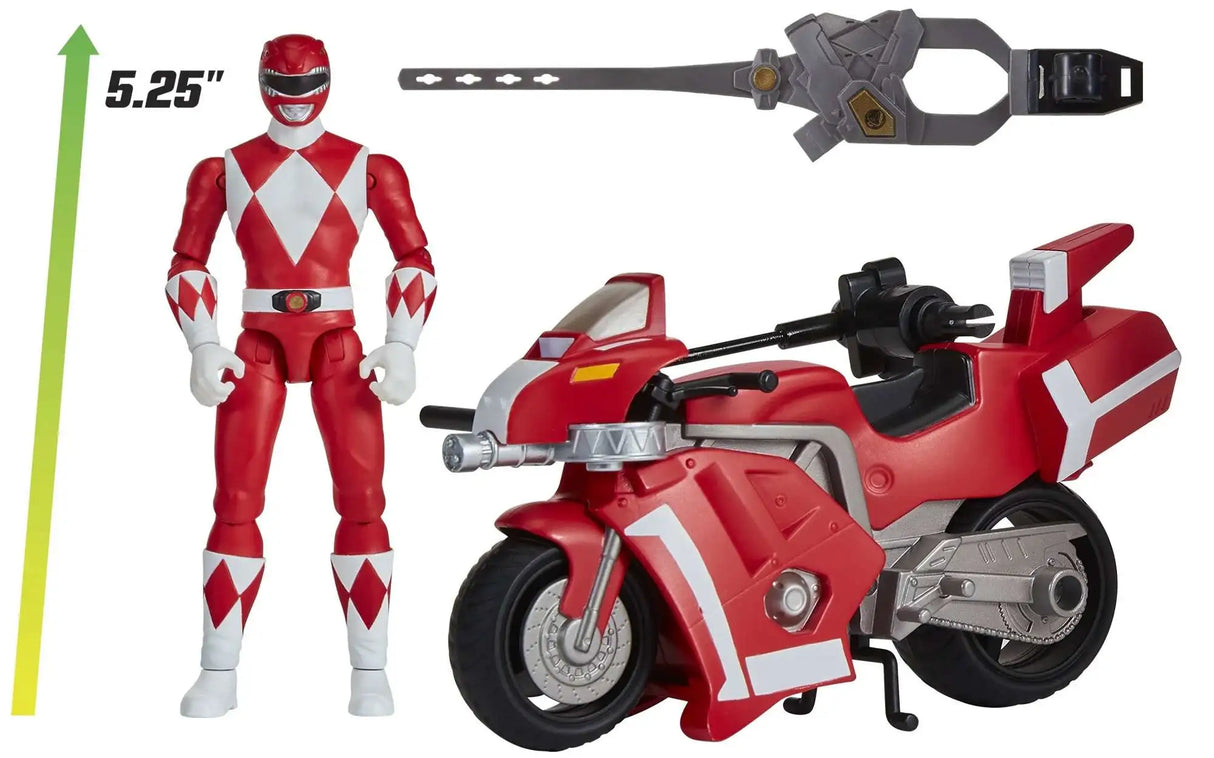 Mighty Morphin Power Rangers: Re-Ignition - Tyrannosaurus Battle Bike Vehicle & Action Figure