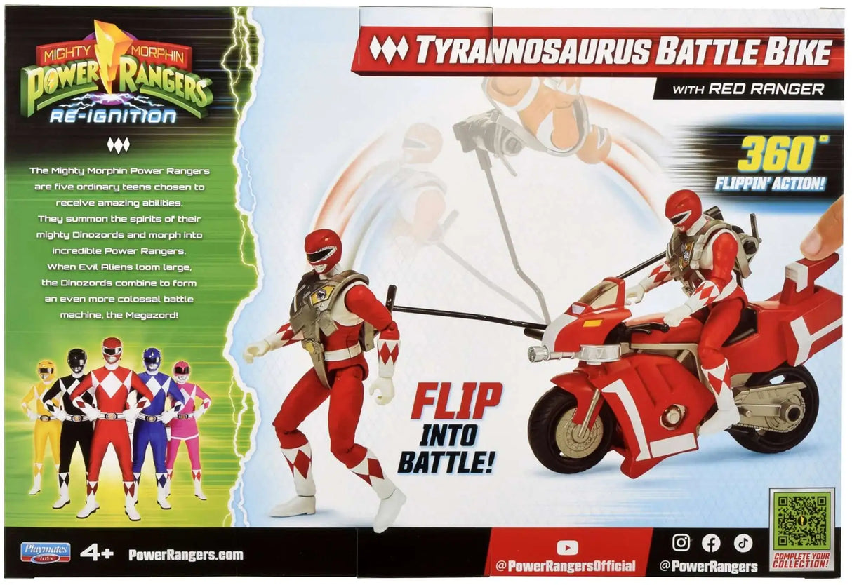 Mighty Morphin Power Rangers: Re-Ignition - Tyrannosaurus Battle Bike Vehicle & Action Figure