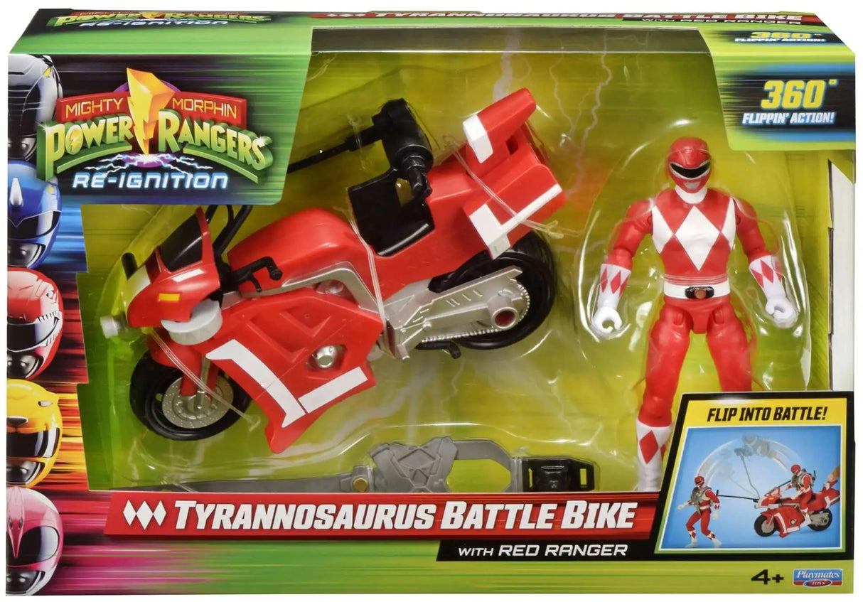 Mighty Morphin Power Rangers: Re-Ignition - Tyrannosaurus Battle Bike Vehicle & Action Figure
