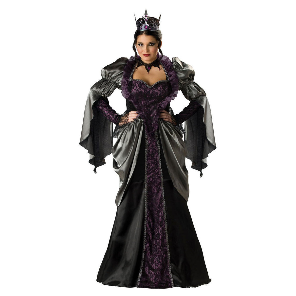 Kit De Capa Y Cuernos Para Diadema – Wicked Queen De 100 Cm, Disfraz De Maléfica