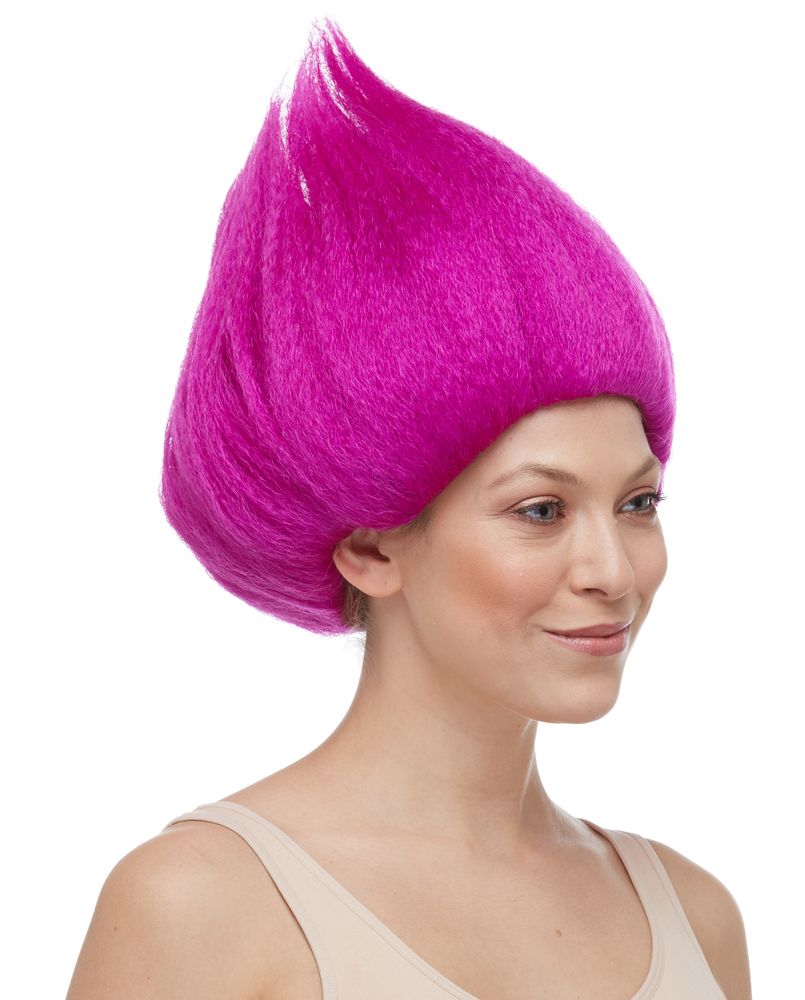 Deluxe Troll Dark Magenta Wig