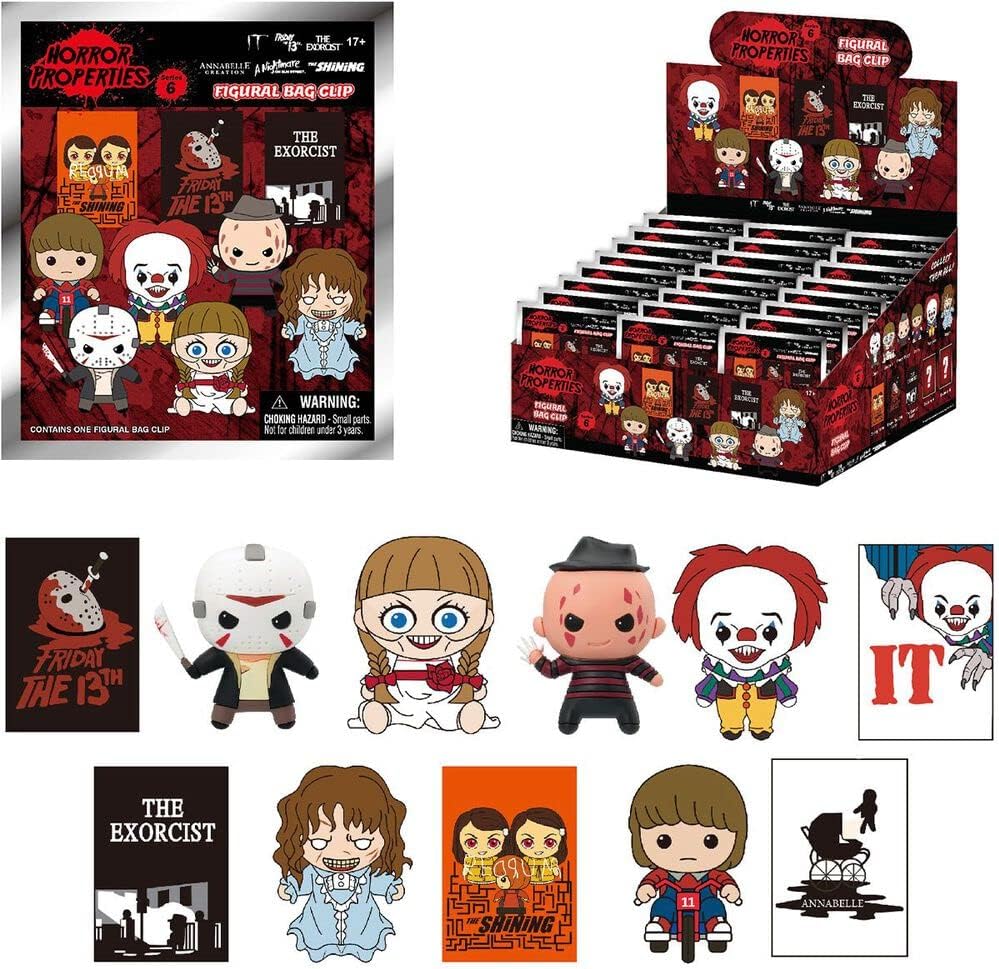 Warner Brothers Horror 3D Foam Bag Clips Series 6