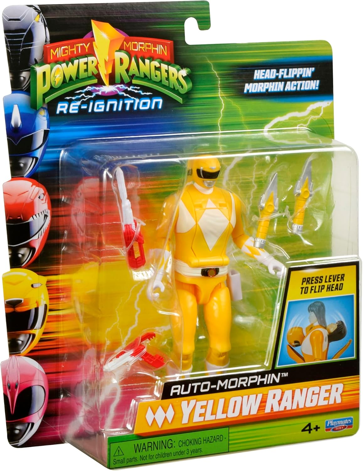 Mighty Morphin Power Rangers: Re-Ignition - Auto-Morphin Yellow Ranger Action Figure