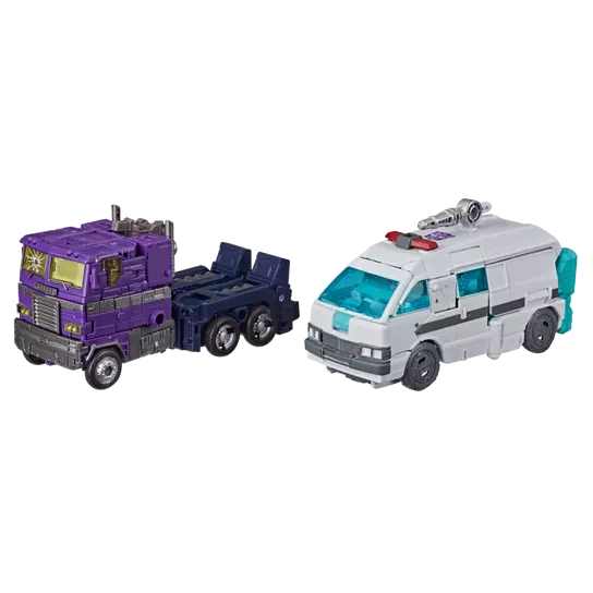 Transformers Generations Selects Deluxe WFC-GS17 Shattered Glass Ratchet and Optimus Prime Figure