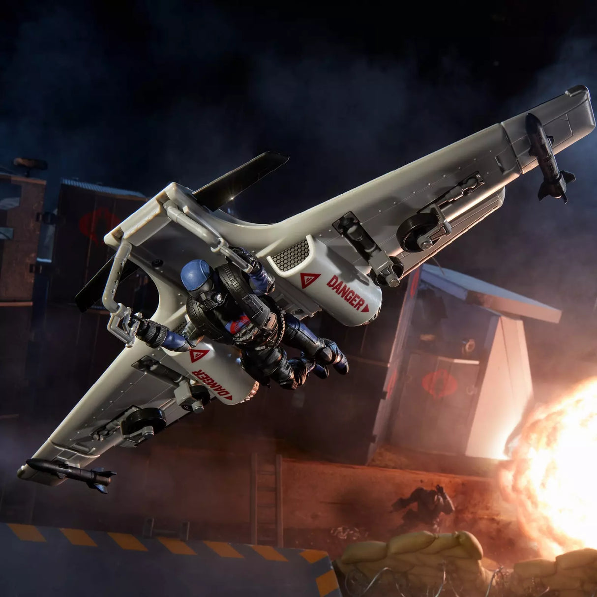 G.I. Joe Classified Series #152, Cobra Pilot Action Figure & Cobra C.L.A.W. (Covert Light Aerial Weapon)