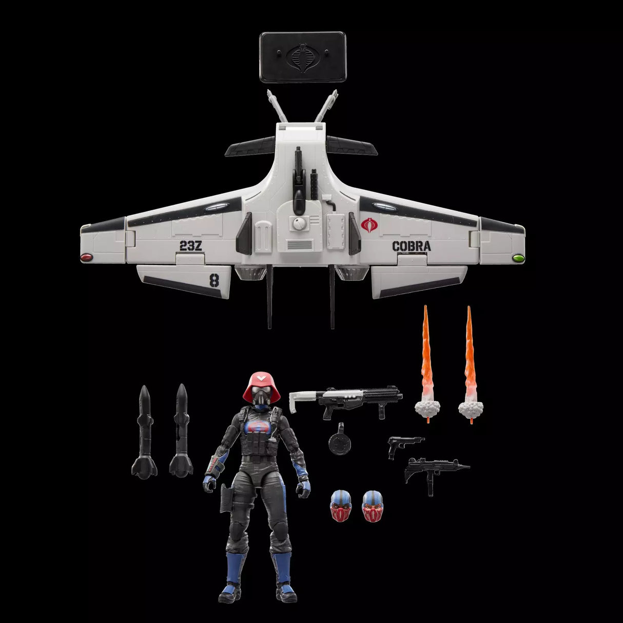 G.I. Joe Classified Series #152, Cobra Pilot Action Figure & Cobra C.L.A.W. (Covert Light Aerial Weapon)