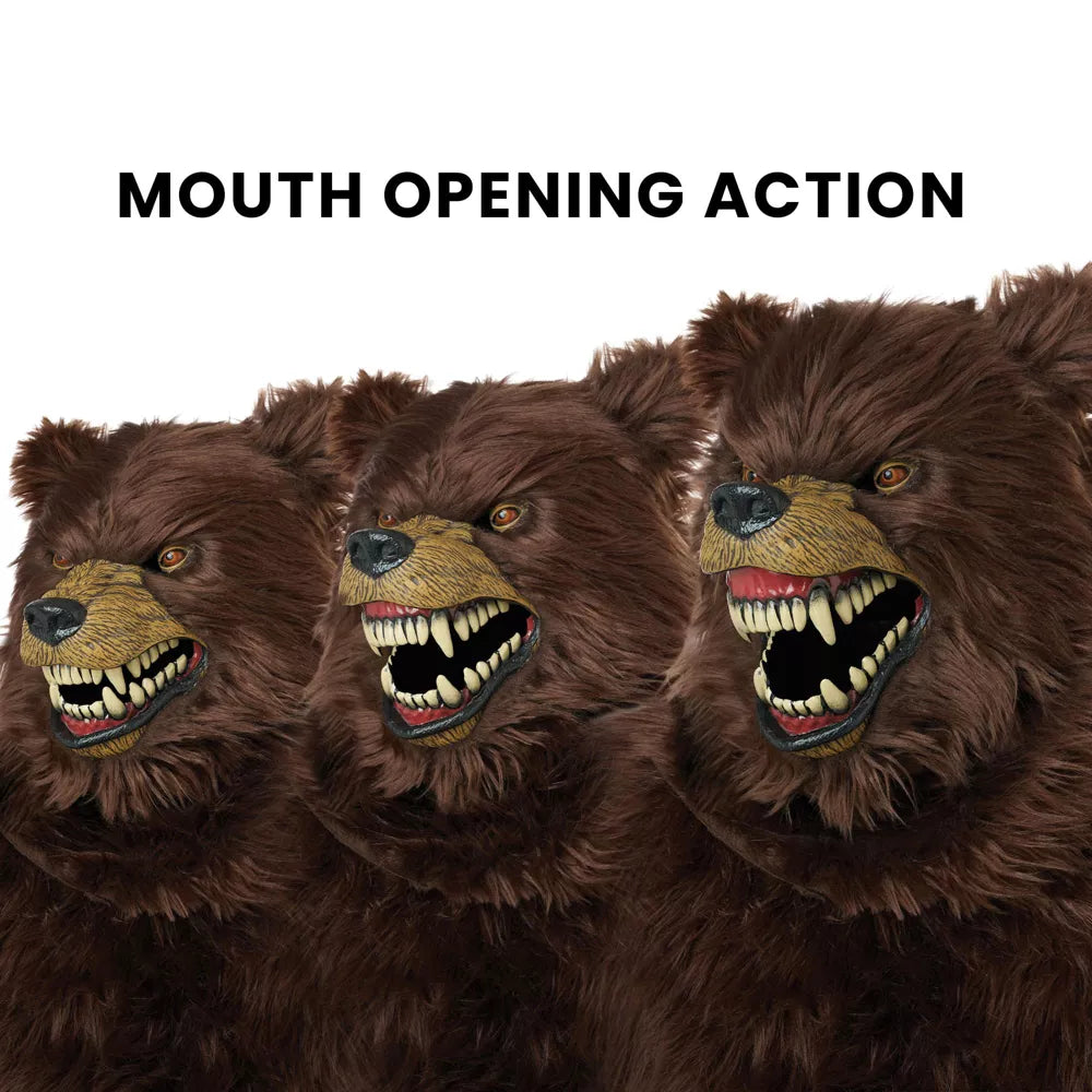 Deluxe Grizzly Bear With Ani-Motion Mask