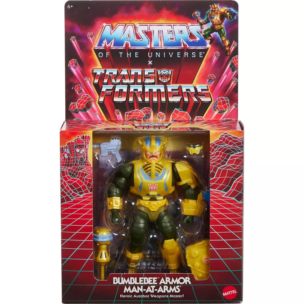 Masters of Universe Origins & Transformers Bumblebee Armor Man-At-Arms