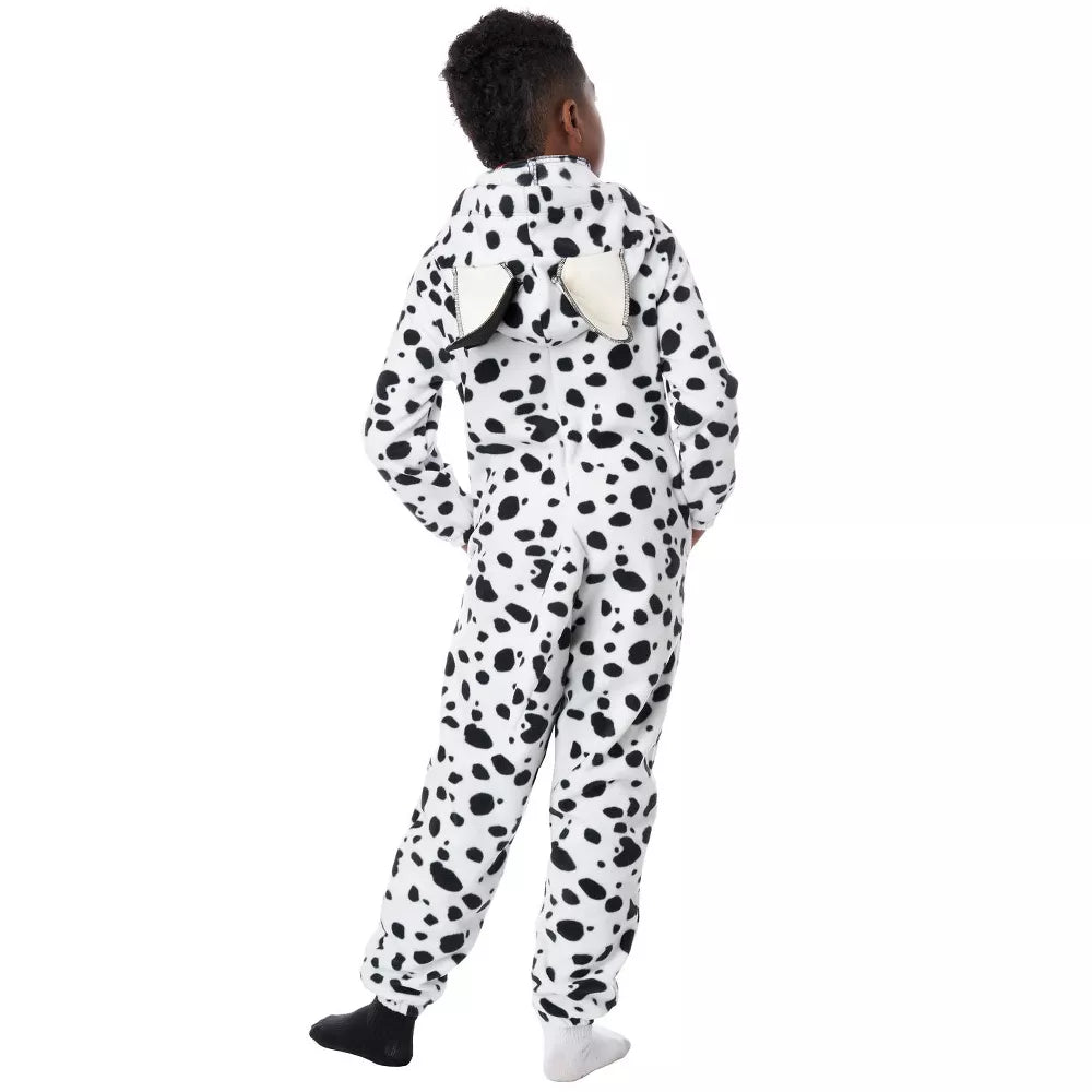 Dalmatian Pup Fleece Jumpsuit