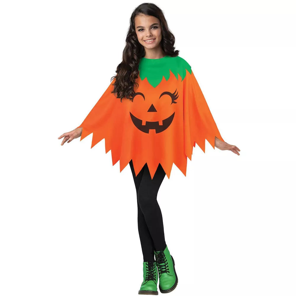 Pumpkin Poncho Child