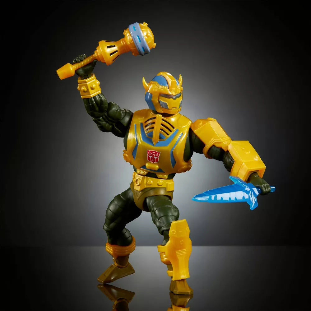 Masters of Universe Origins & Transformers Bumblebee Armor Man-At-Arms