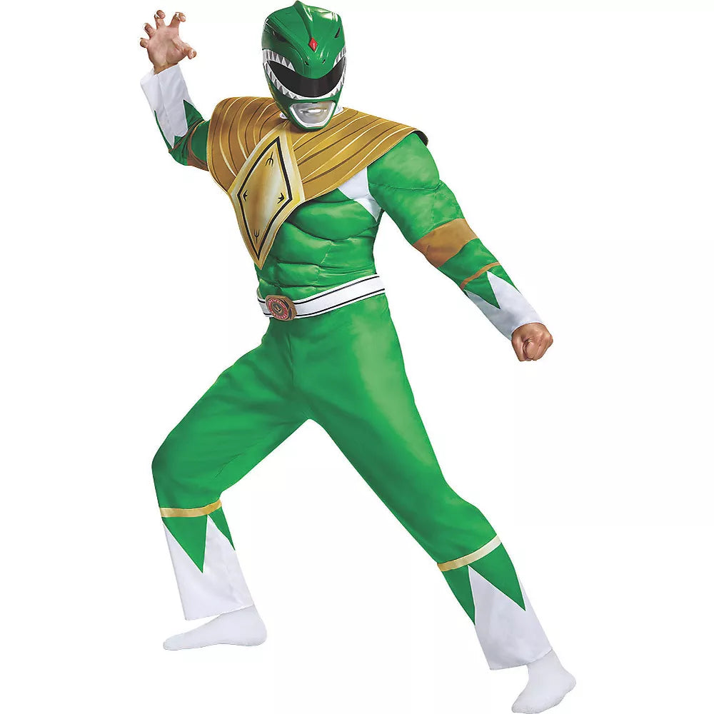 Green Ranger Classic Muscle Adult Costume