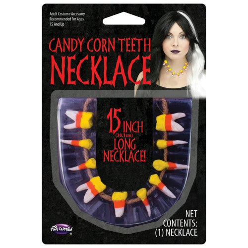 Candy Corn Teeth Necklace