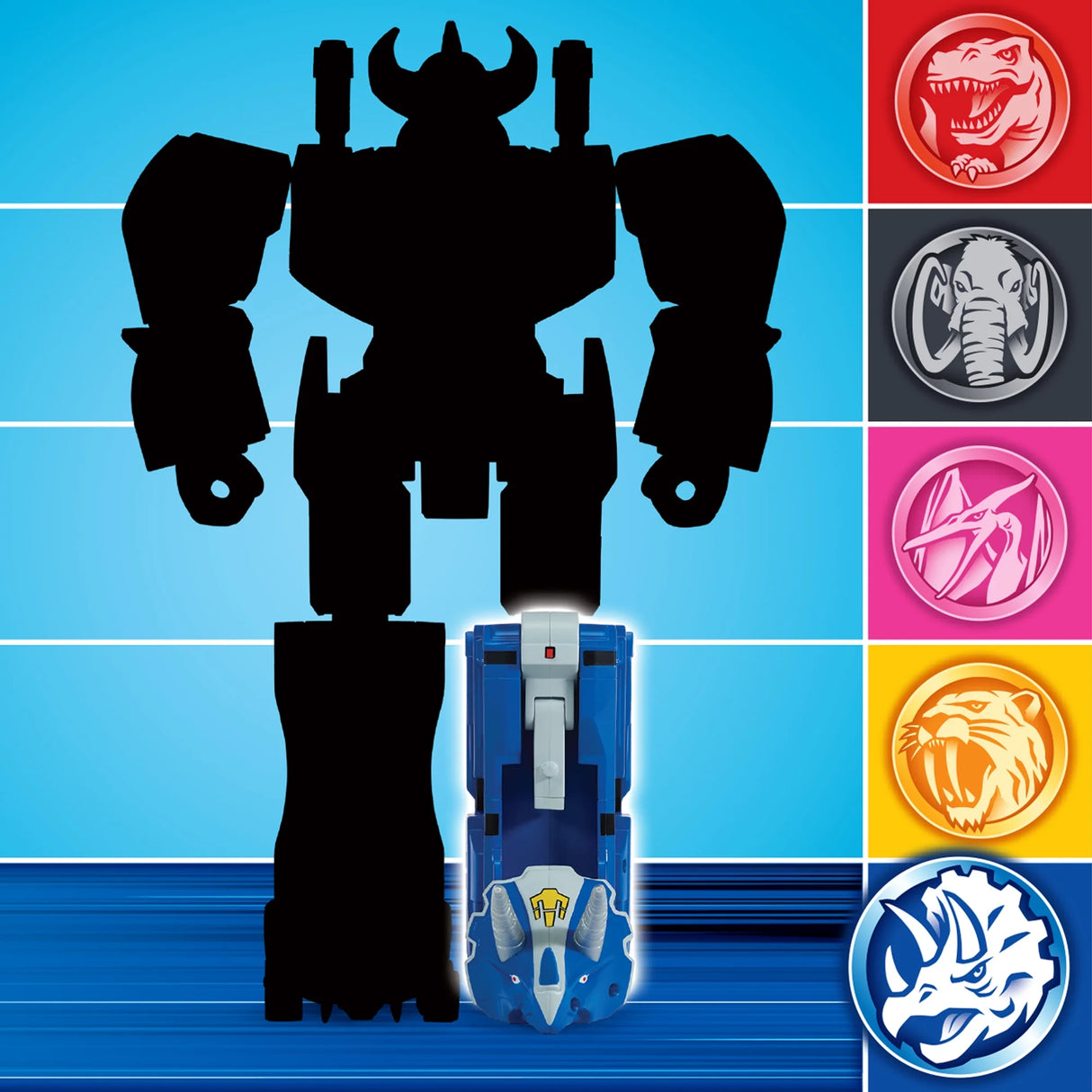 Mighty Morphin Power Rangers: Re-Ignition - Triceratops Combinable Dinozord