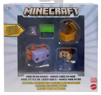 Minecraft Mob Head Minis Axolotl Adventures