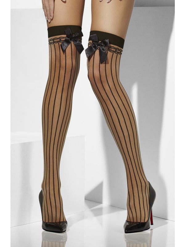 Vertical Stripes & Bows Hold-Ups