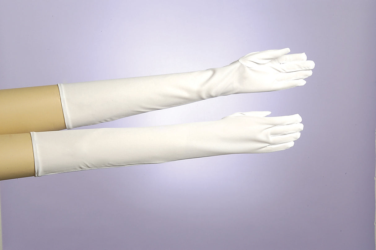White Long Gloves