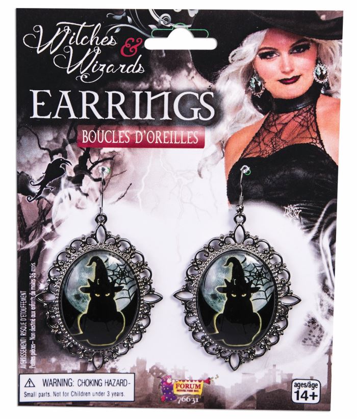 Cameo Cat Earrings