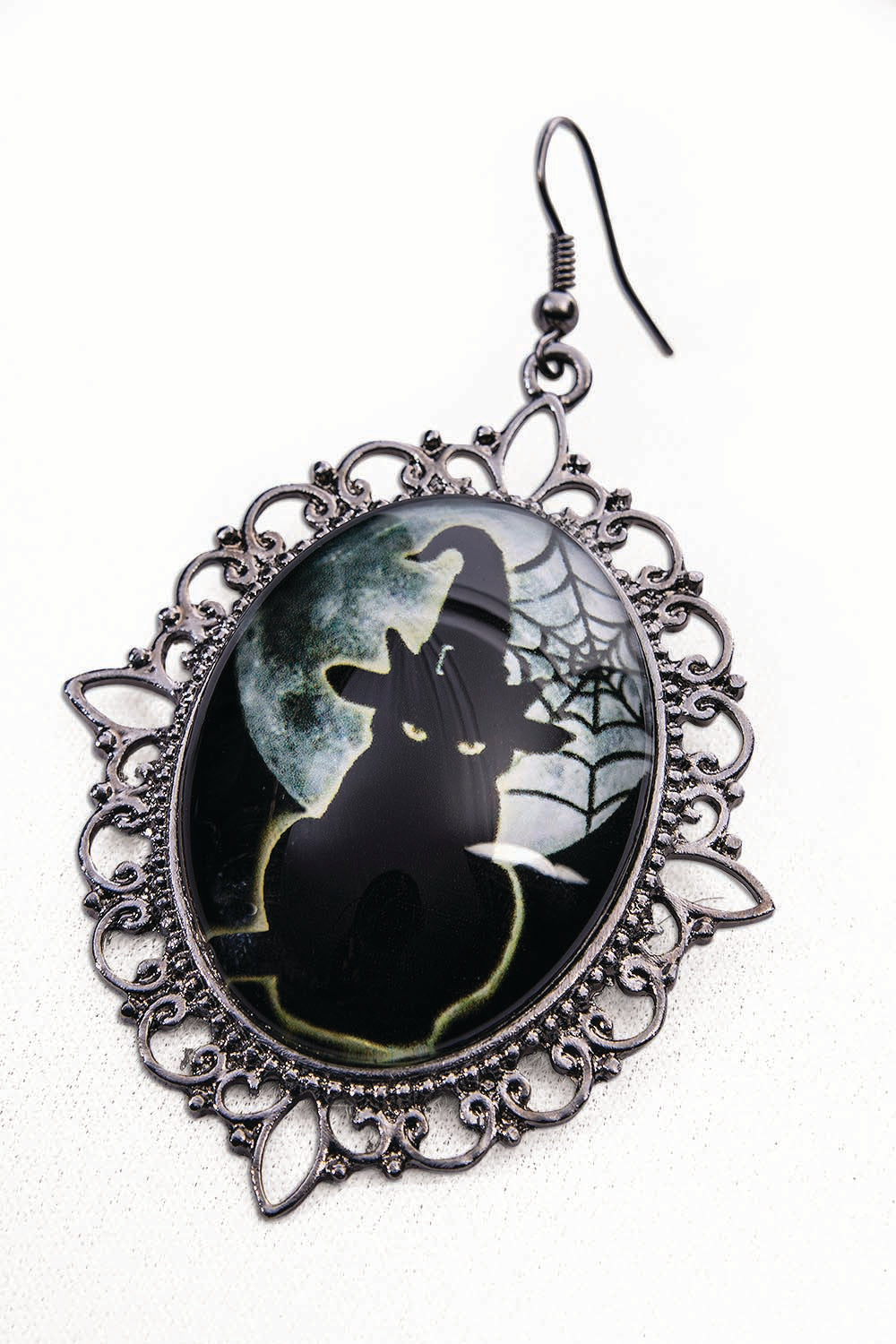 Cameo Cat Earrings