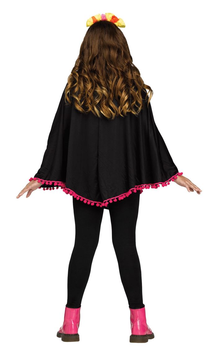 Day of the Dead Poncho Child