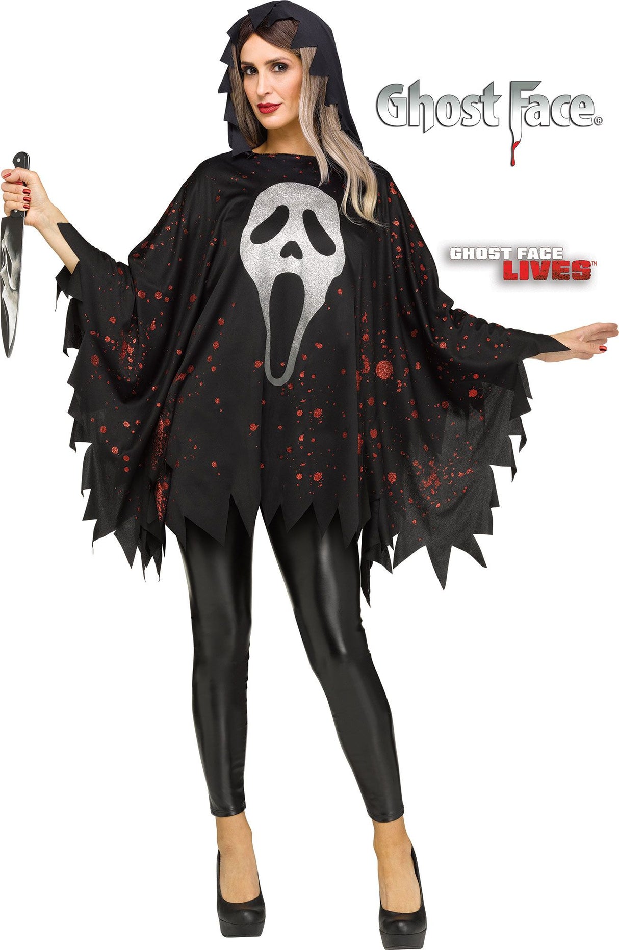 Ghost Face Scream Poncho