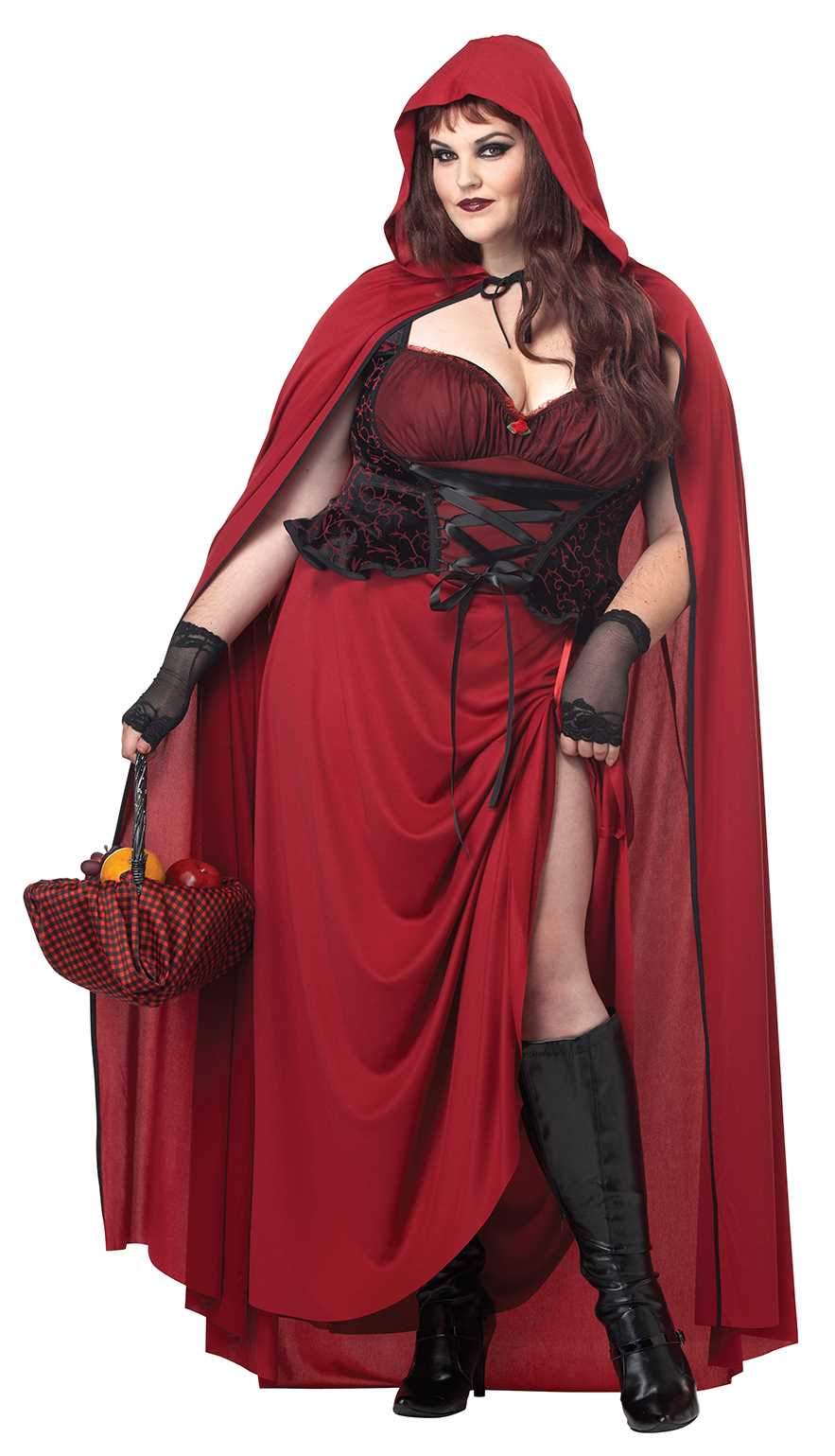 Dark Red Riding Hood Plus Size