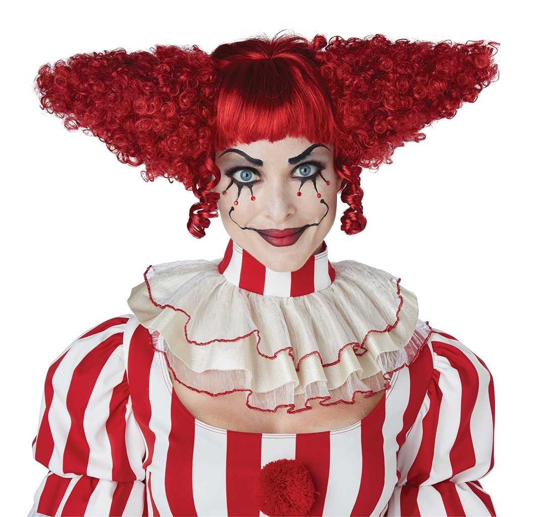 Creepy Clown Red Wig