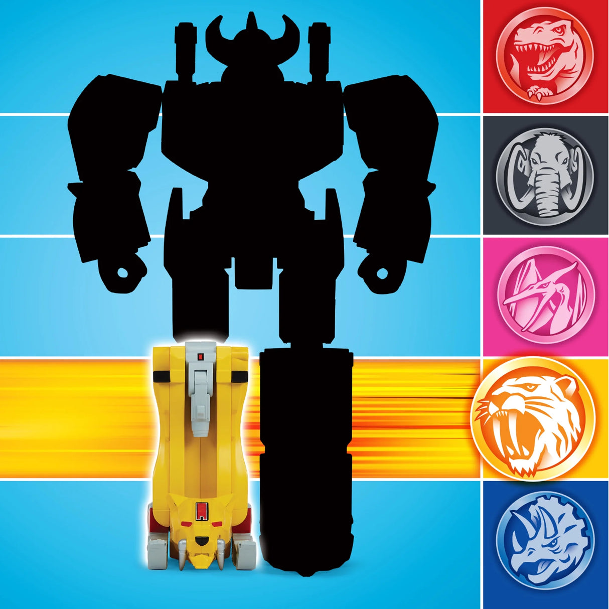 Mighty Morphin Power Rangers: Re-Ignition - Sabertooth Tiger Combinable Dinozord