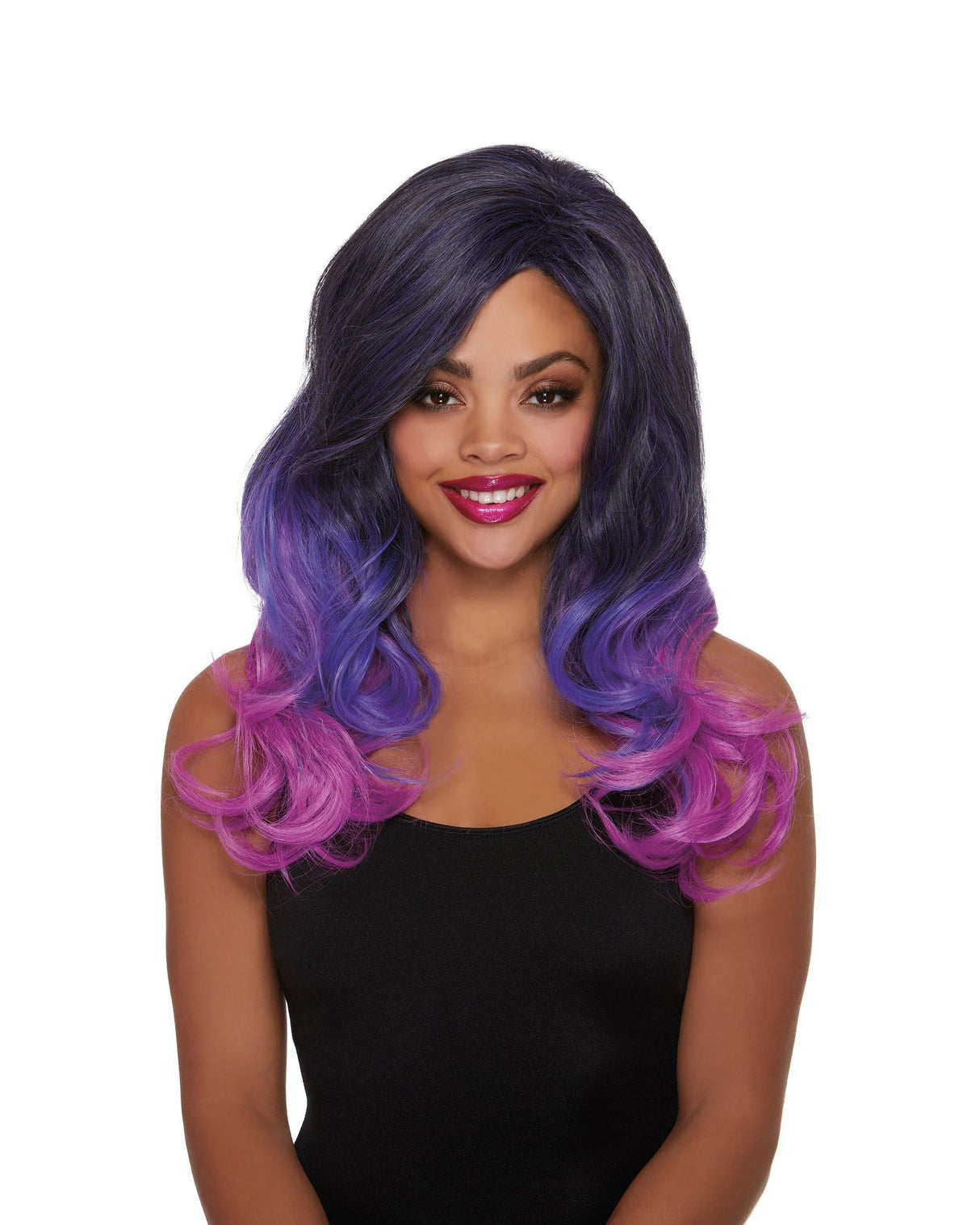 Purple Ombre Layered Wig