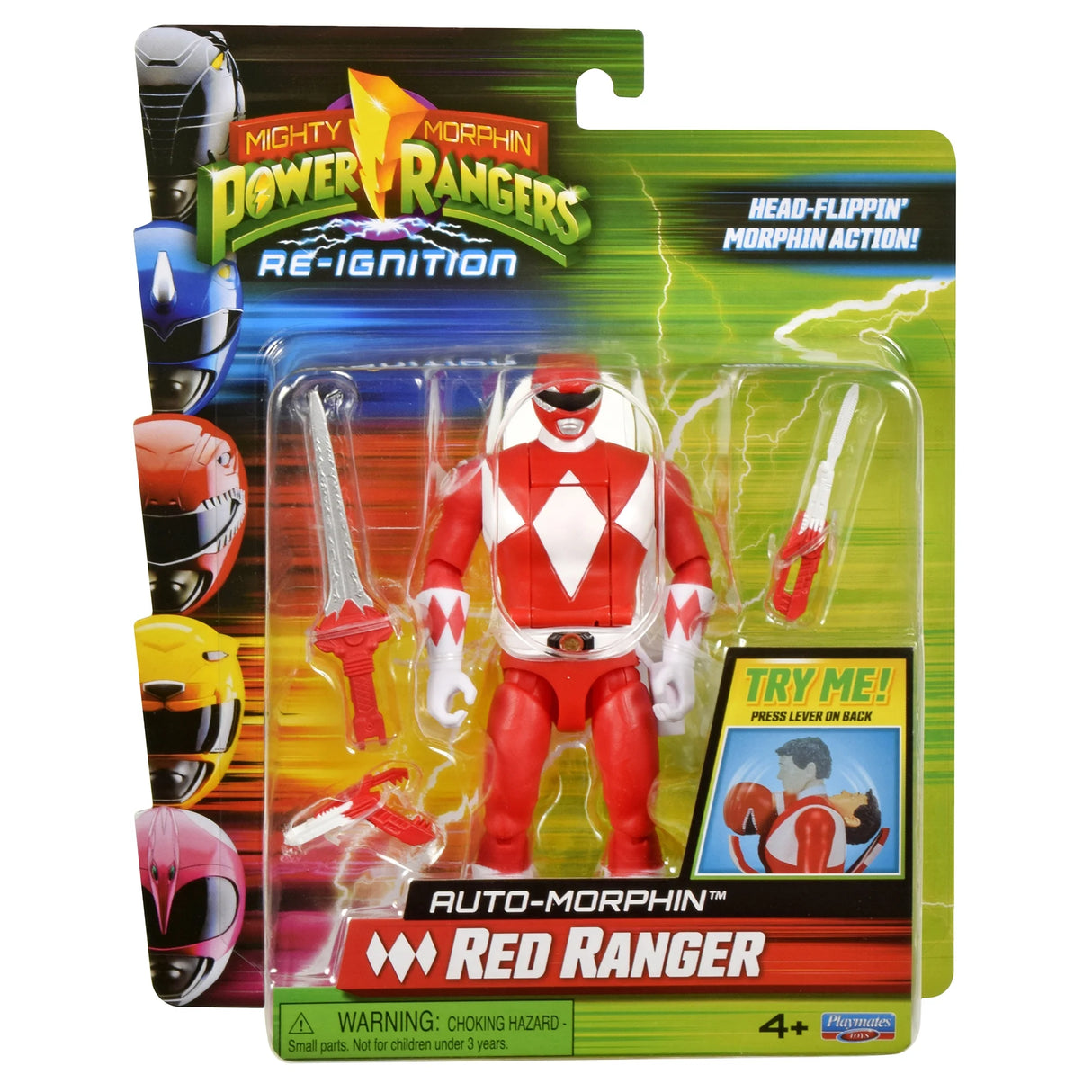 Mighty Morphin Power Rangers: Re-Ignition - Auto-Morphin Red Ranger Action Figure by Playmates Toys