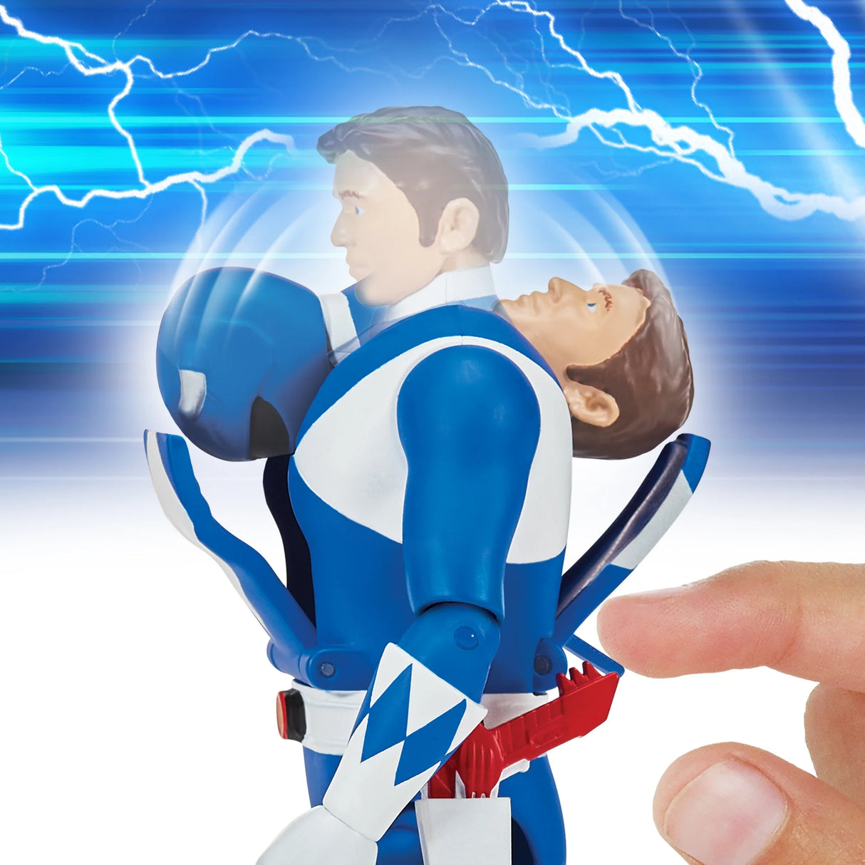 Mighty Morphin Power Rangers: Re-Ignition - Auto-Morphin Blue Ranger Action Figure by Playmates Toys