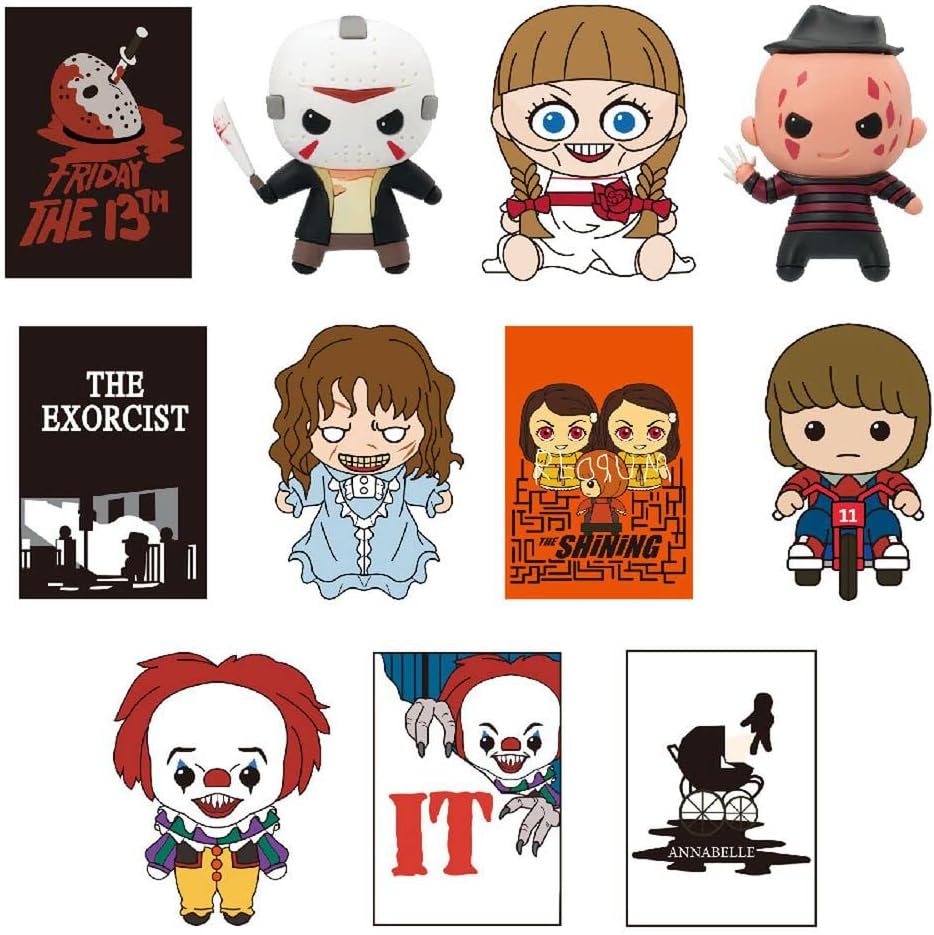 Warner Brothers Horror 3D Foam Bag Clips Series 6
