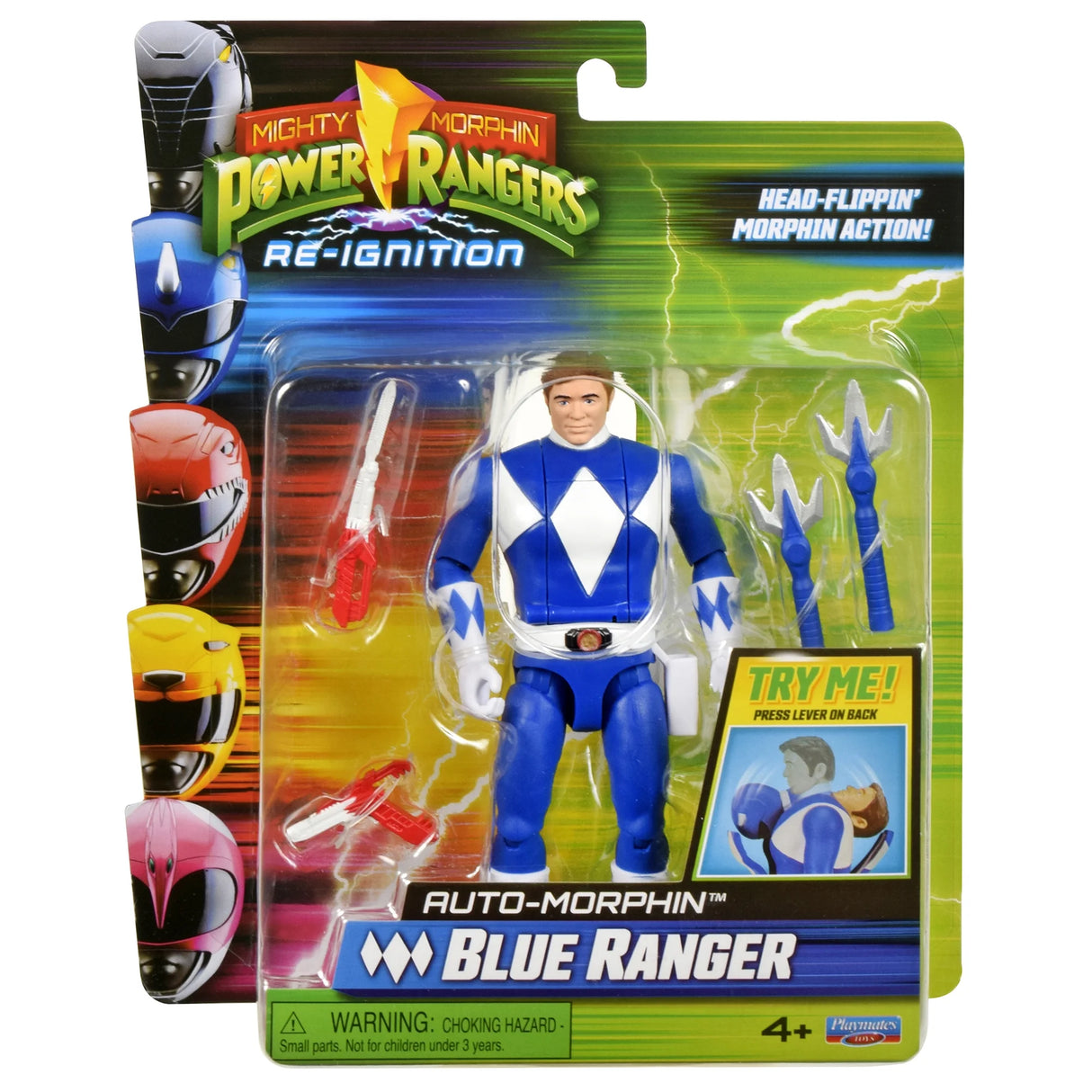 Mighty Morphin Power Rangers: Re-Ignition - Auto-Morphin Blue Ranger Action Figure by Playmates Toys