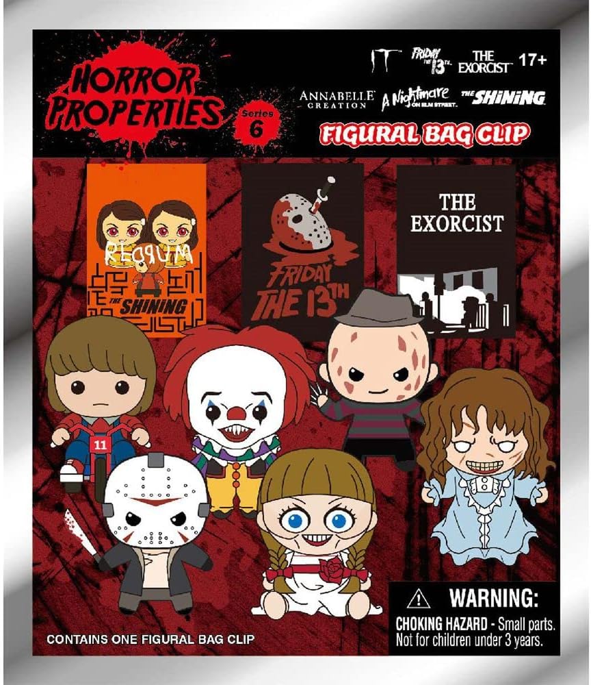 Warner Brothers Horror 3D Foam Bag Clips Series 6