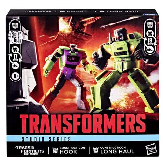 Transformers Studio Series The Transformers: The Movie Constructicon Long Haul & Constructicon Hook