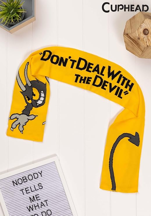 Cuphead The Devil Knit Scarf