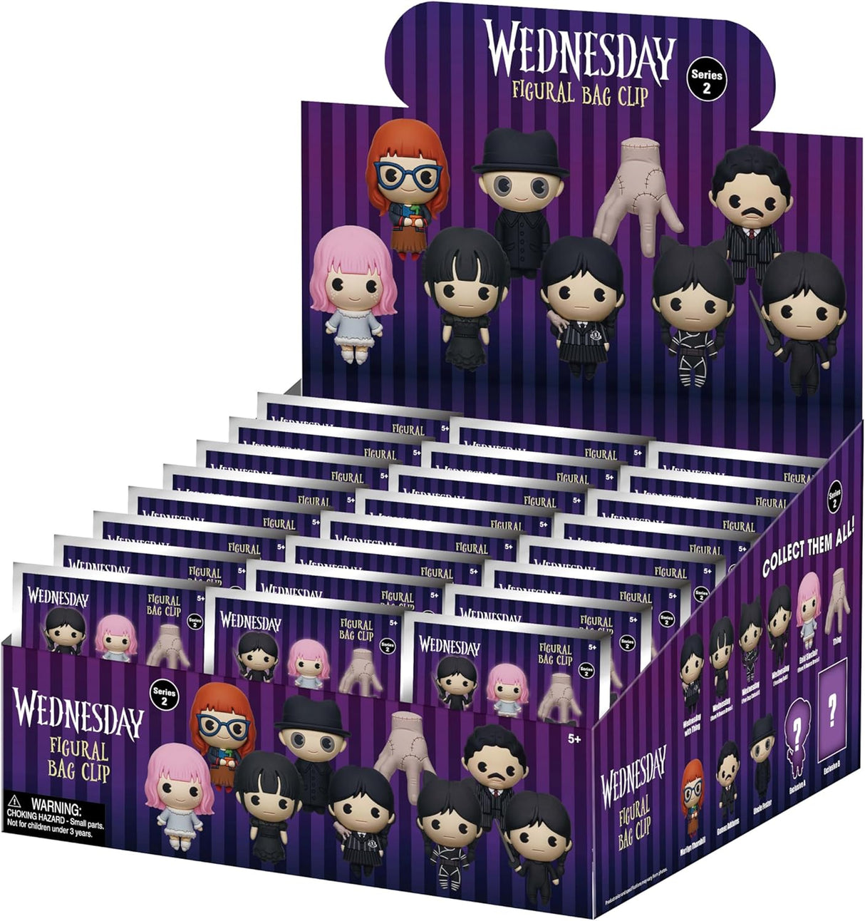 Wednesday 3D Foam Bag Clip Series 2