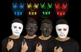 White & Red Light-Up Illumo Face Mask