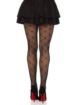 Love Struck Heart Net Tights