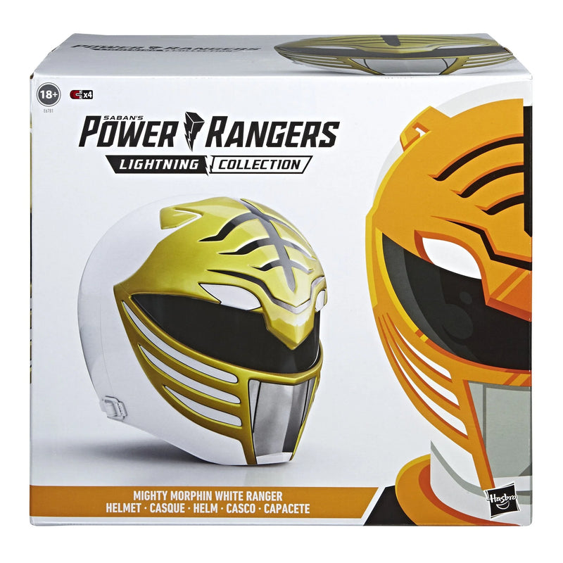 Power Rangers Lightning Collection Mighty Morphin White Ranger Premium Collector Helmet