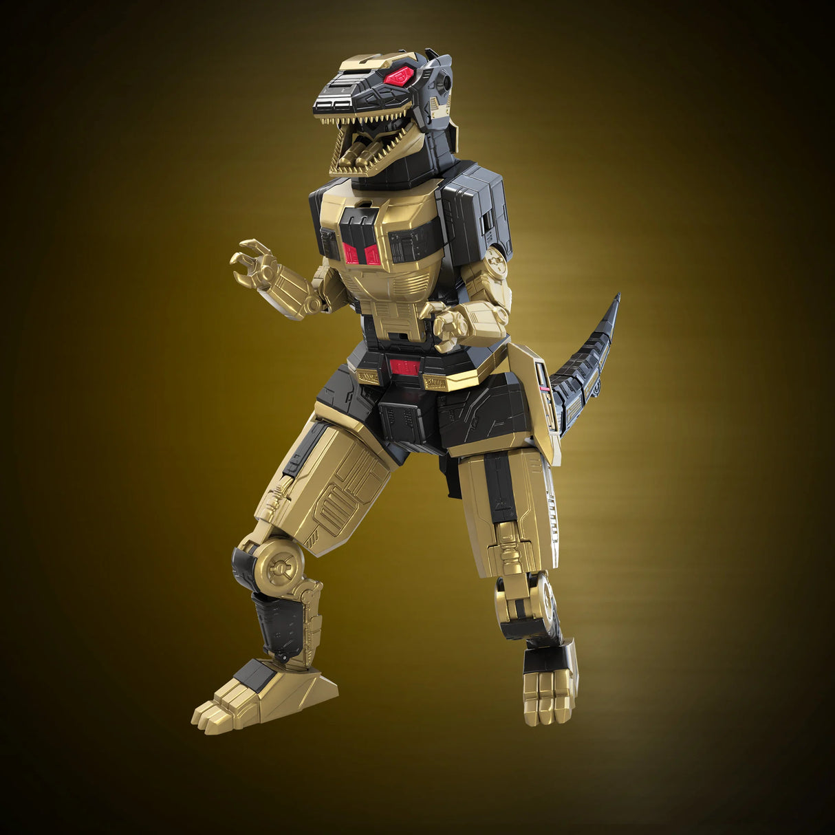 Power Rangers Lightning Collection Zord Ascension Project Mighty Morphin Dino Megazord Black and Gold Special Edition