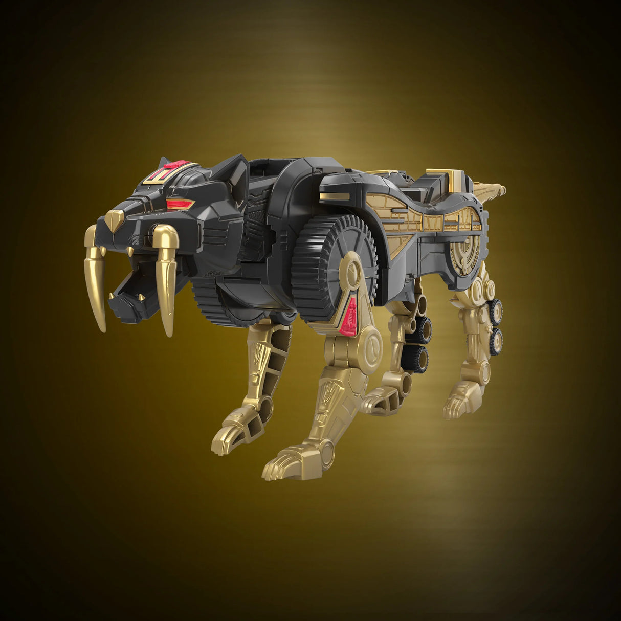 Power Rangers Lightning Collection Zord Ascension Project Mighty Morphin Dino Megazord Black and Gold Special Edition