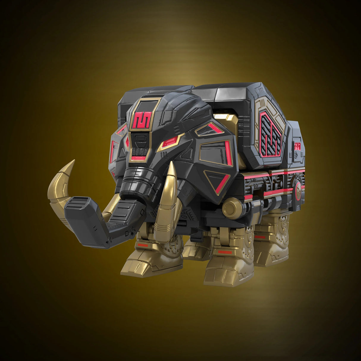 Power Rangers Lightning Collection Zord Ascension Project Mighty Morphin Dino Megazord Black and Gold Special Edition