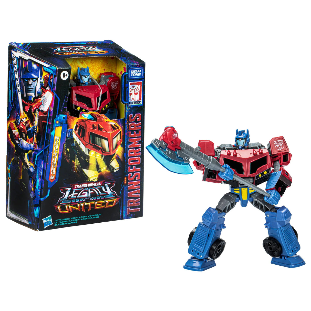 Transformers Legacy United Voyager Class Animated Universe Optimus Prime Figure