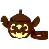 Loungefly Disney Stitch Pumpkin Head Figural Glow Crossbody Bag