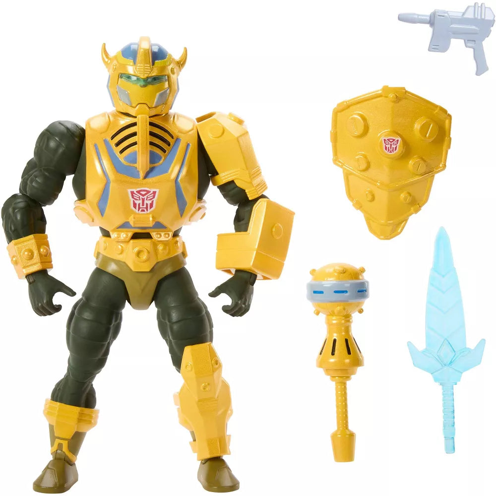 Masters of Universe Origins & Transformers Bumblebee Armor Man-At-Arms