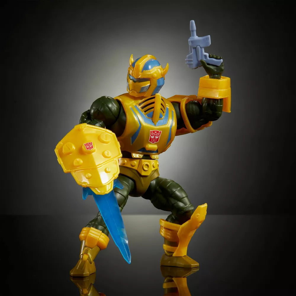 Masters of Universe Origins & Transformers Bumblebee Armor Man-At-Arms