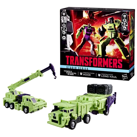 Transformers Studio Series The Transformers: The Movie Constructicon Long Haul & Constructicon Hook