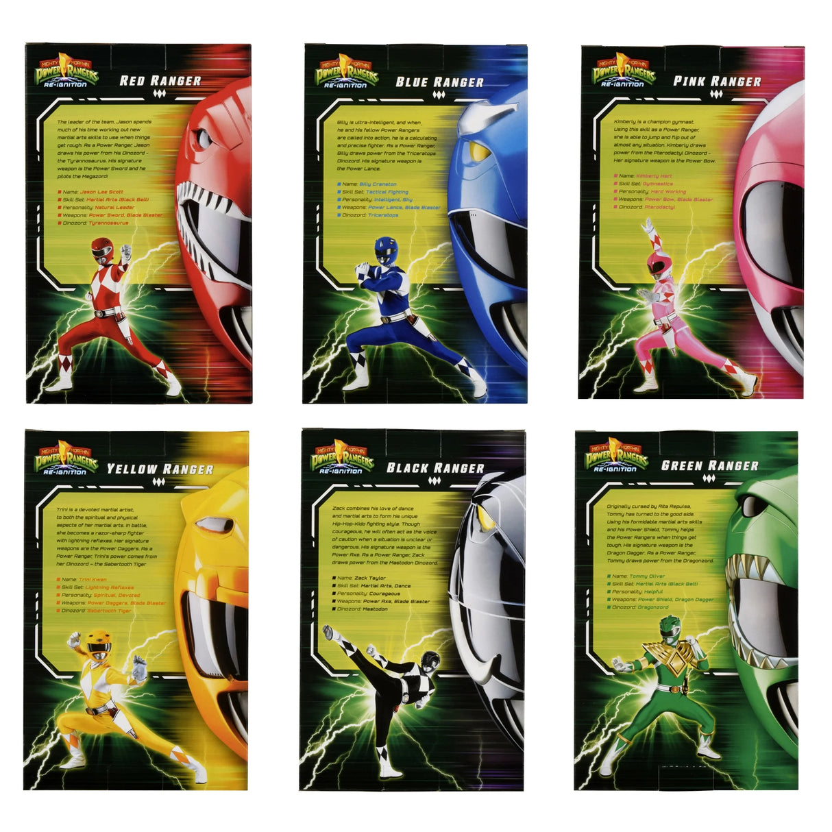 Mighty Morphin Power Rangers: Re-Ignition - Power Ranger Action Figure 6-Pack
