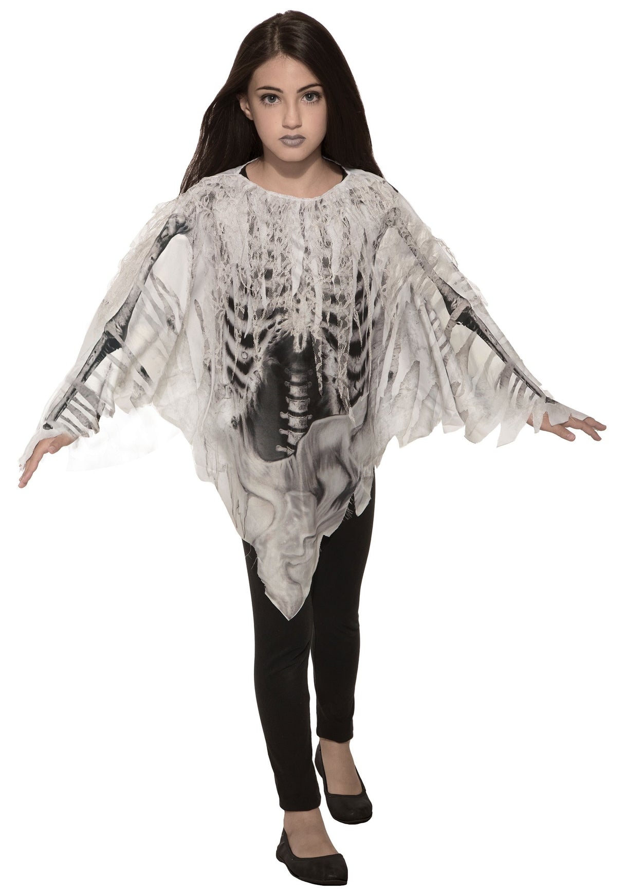 Skeleton Poncho Child